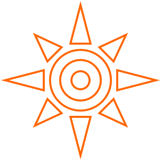 Picture of a tribal sun