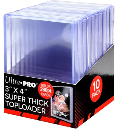 Ultra PRO 3" x 4" Clear Super Thick 260PT Toploaders (10ct)