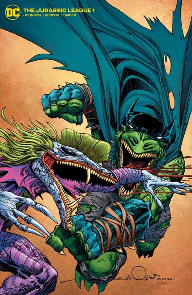 Jurassic League #1 (Of 6) Cover C 1 in 25 Walter Simonson Megalustre Dino Skin Card Stock Variant
