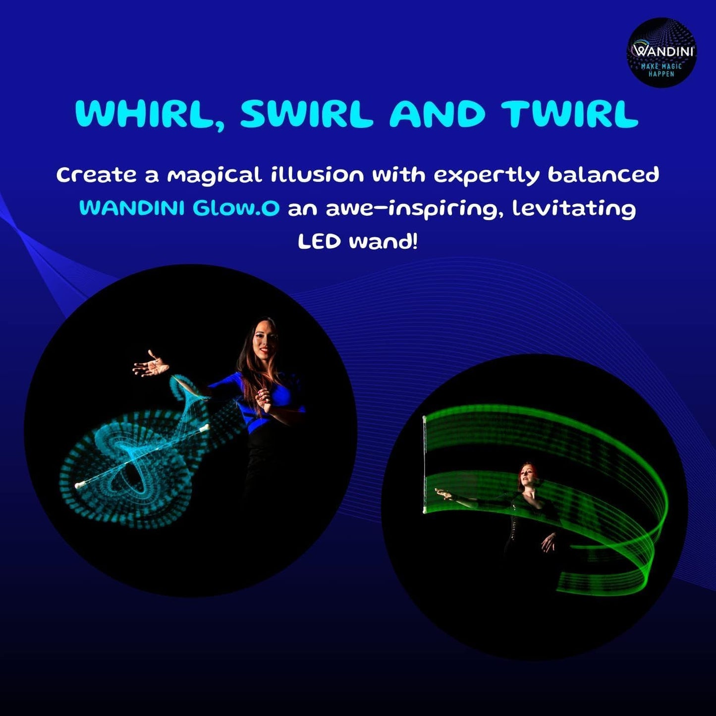 Wandini Glow.0 Magic LED Levitation Wand
