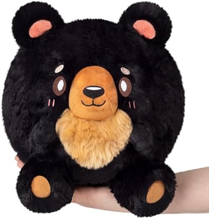 Mini Squishable Black Bear Plush