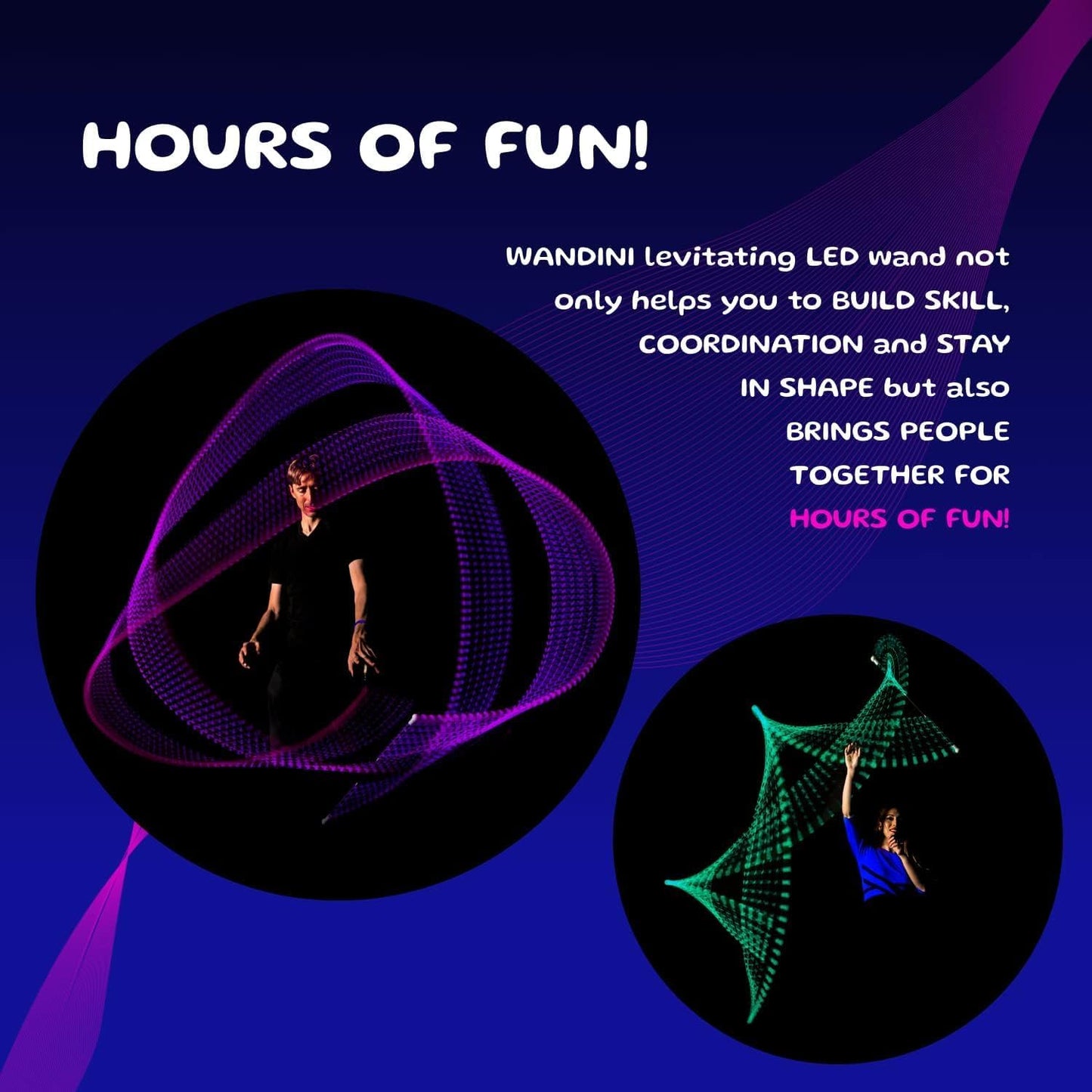 Wandini Glow.0 Magic LED Levitation Wand