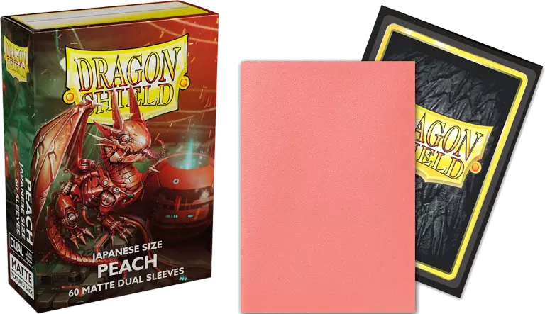 Dragon Shield Japanese Sleeves Matte Dual Peach 60ct Pack