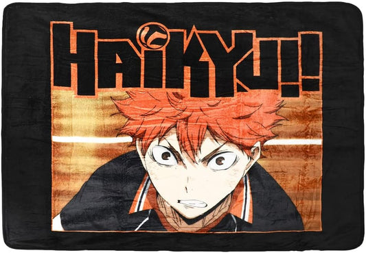 Haikyu Shoyo Hinata Character Fleece Throw Blanket