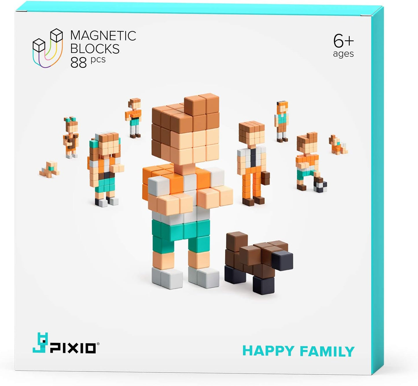 Pixio Happy Family Magnetic Blocks