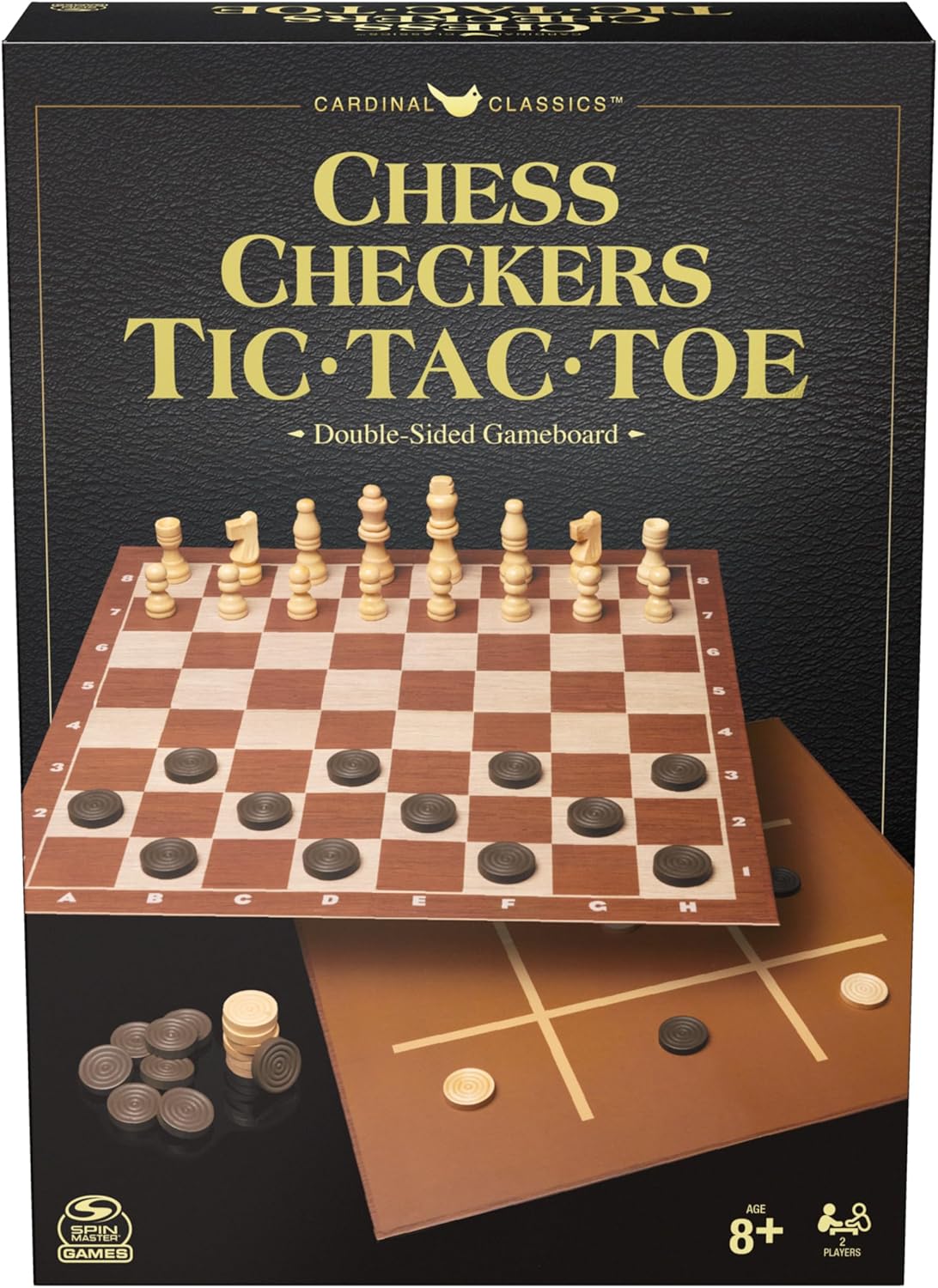 Cardinal Classics Chess Checkers Tic Tac Toe