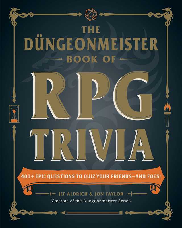 Düngeonmeister Book of RPG Trivia by Jef Aldrich
