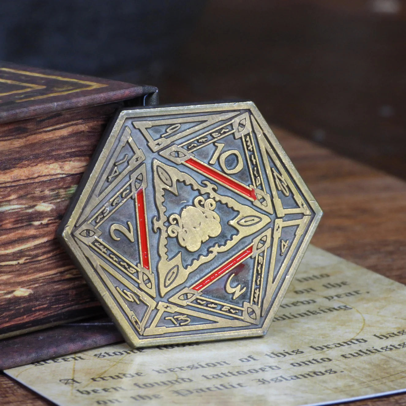 Cthulhu d2 Coin Gold