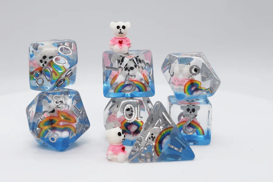 Rainbow & Teddy Dice Set