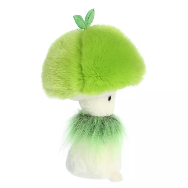 Small Green Sprout Fungi Friends Vibrant Stuffed Animal Green 9"