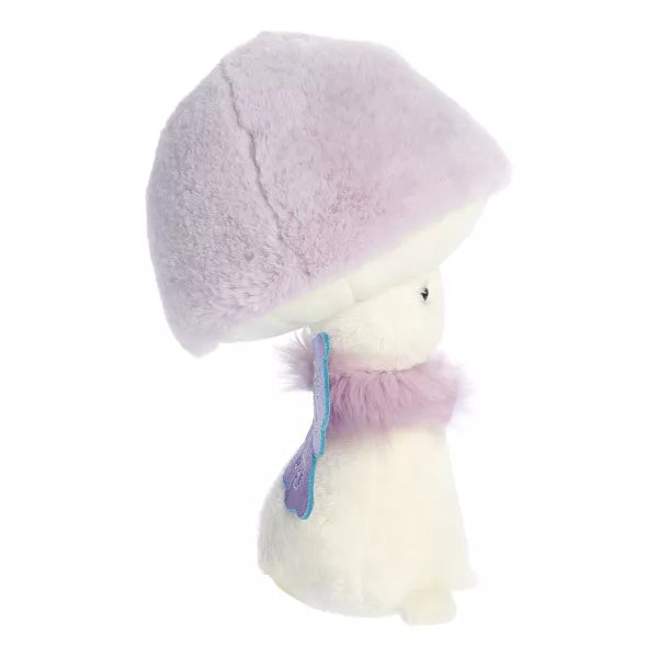 Small Fairy Fungi Friends Vibrant Stuffed Animal Purple 9"