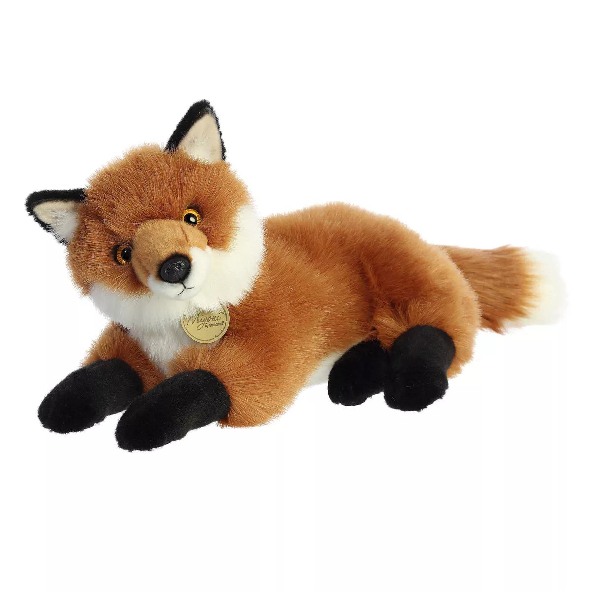 Large Fox Miyoni Realistic Stuffed Animal Orange 15"