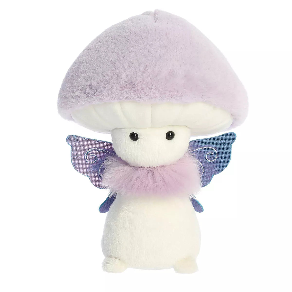Small Fairy Fungi Friends Vibrant Stuffed Animal Purple 9"