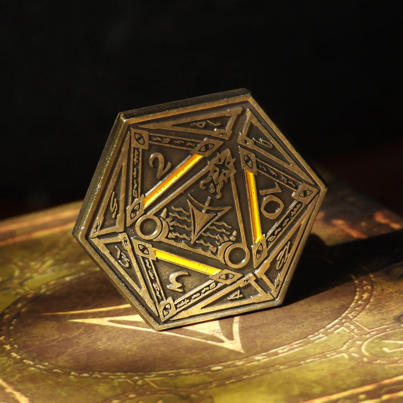 D2 Coin Yellow Sign Gold