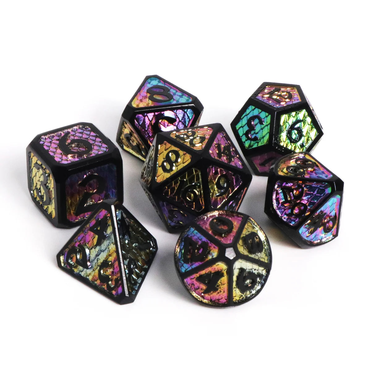 7pc Wildfyre Metal Dice