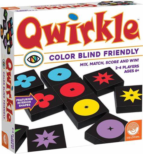 Qwirkle Color Blind Friendly