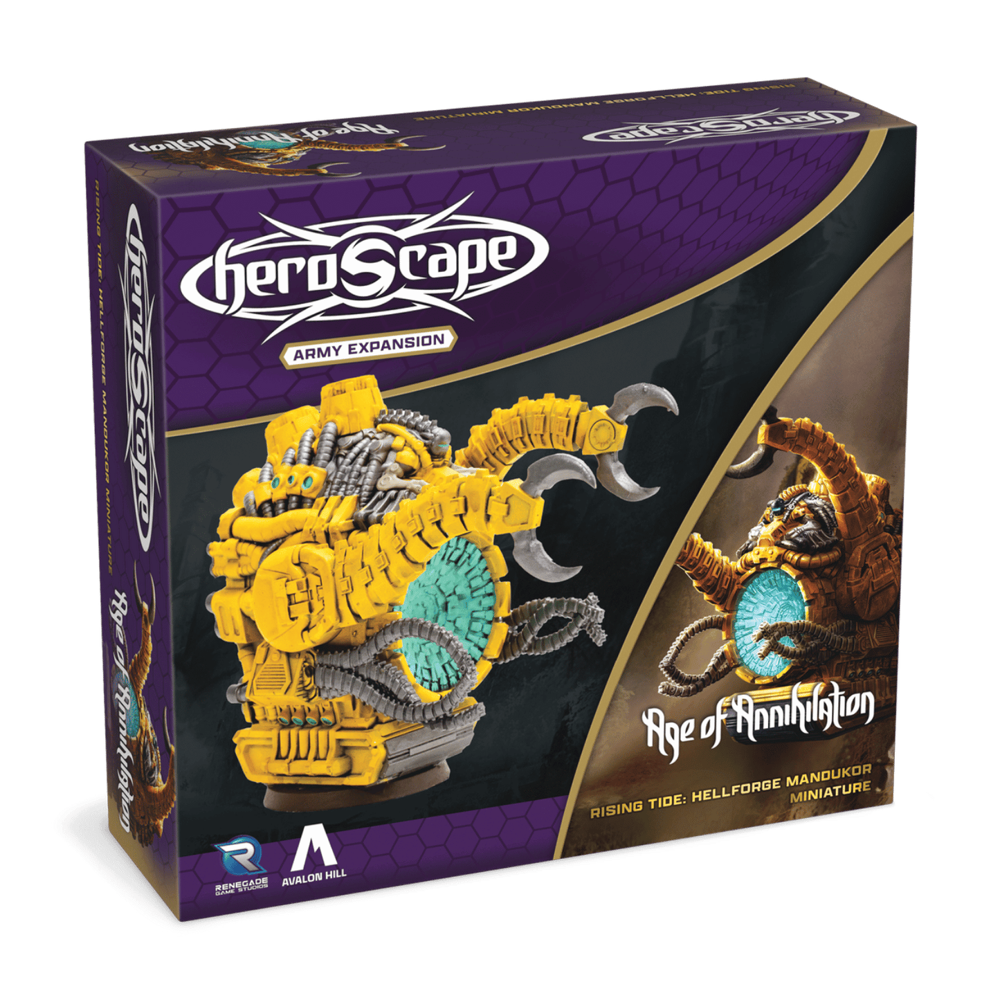 Heroscape: Rising Tide - Hellforge Mandukor Miniature - Army Expansion Premium Painted Edition