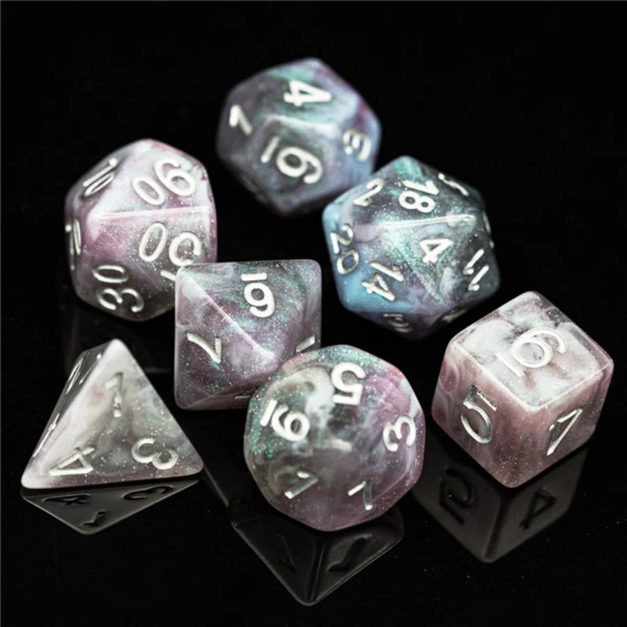 Night Sky Aurora Dice Set