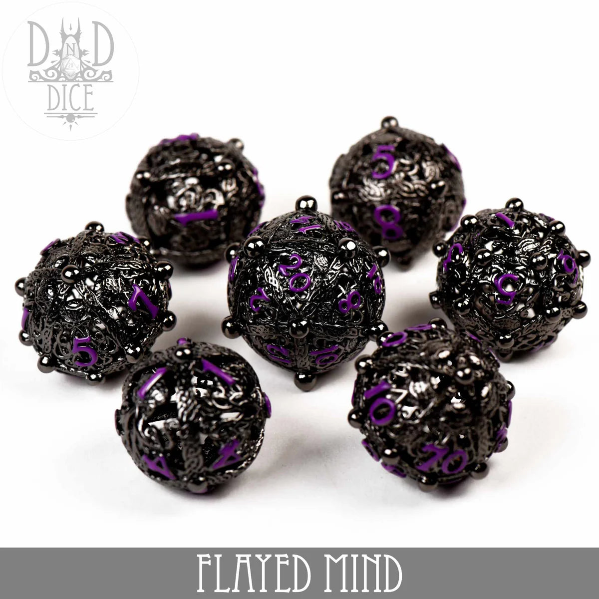 7 Piece RPG Set Hollow Flayed Mind Metal