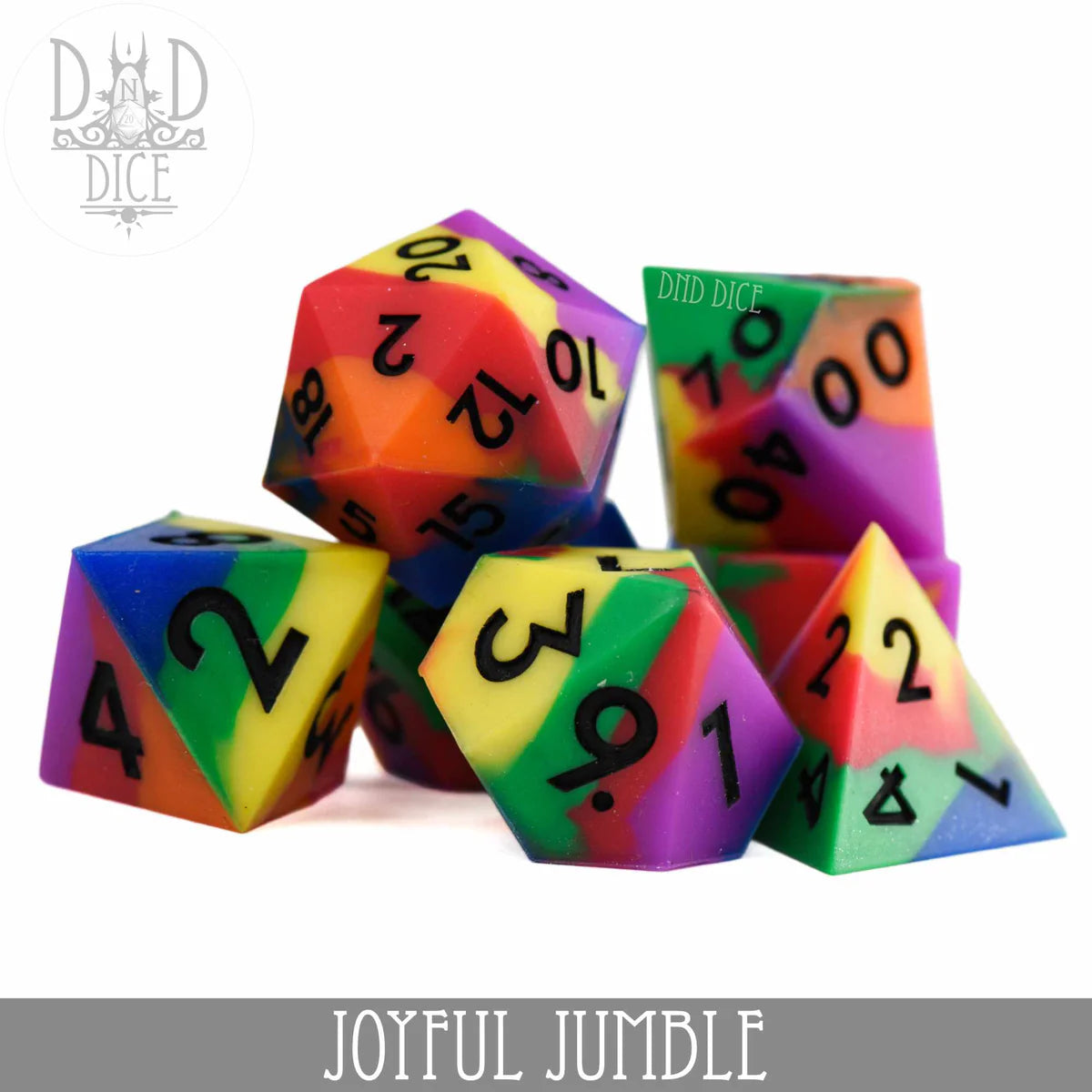 Joyful Jumble Silicone Dice Set
