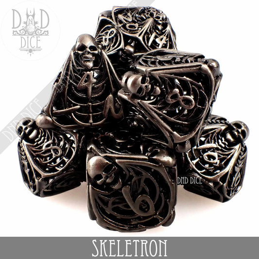 7 Piece RPG Set Hollow Skeleton Metal