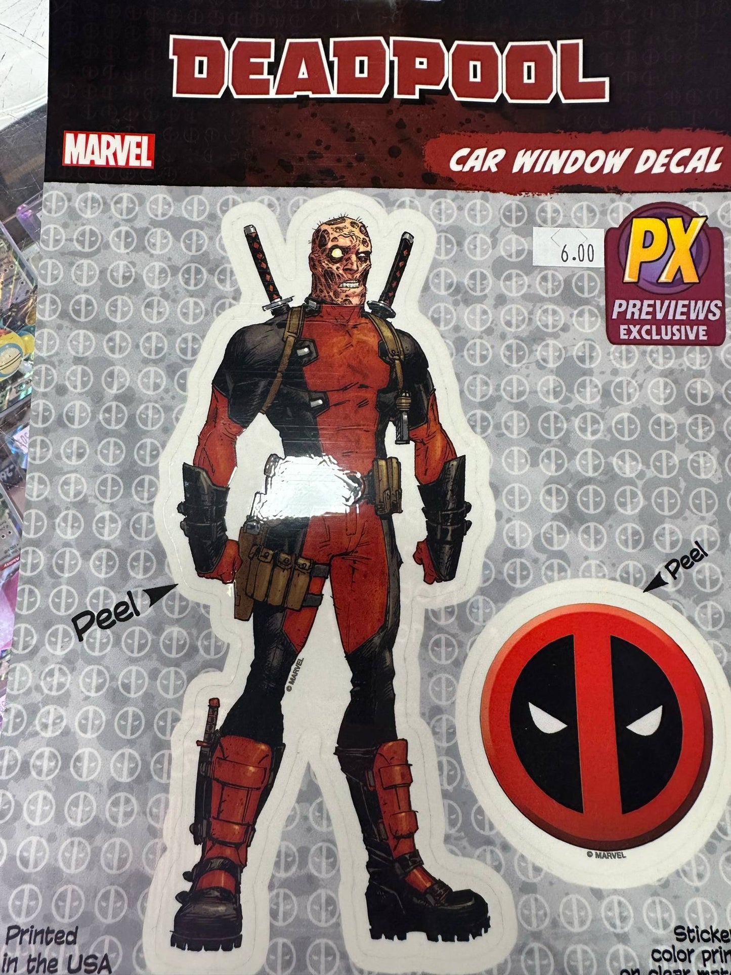 Deadpool Window Decal