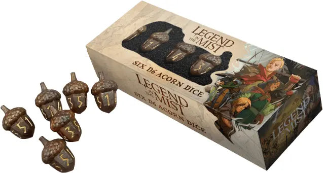 FanRoll D6 Set Resin Acorn Legend In The Mist