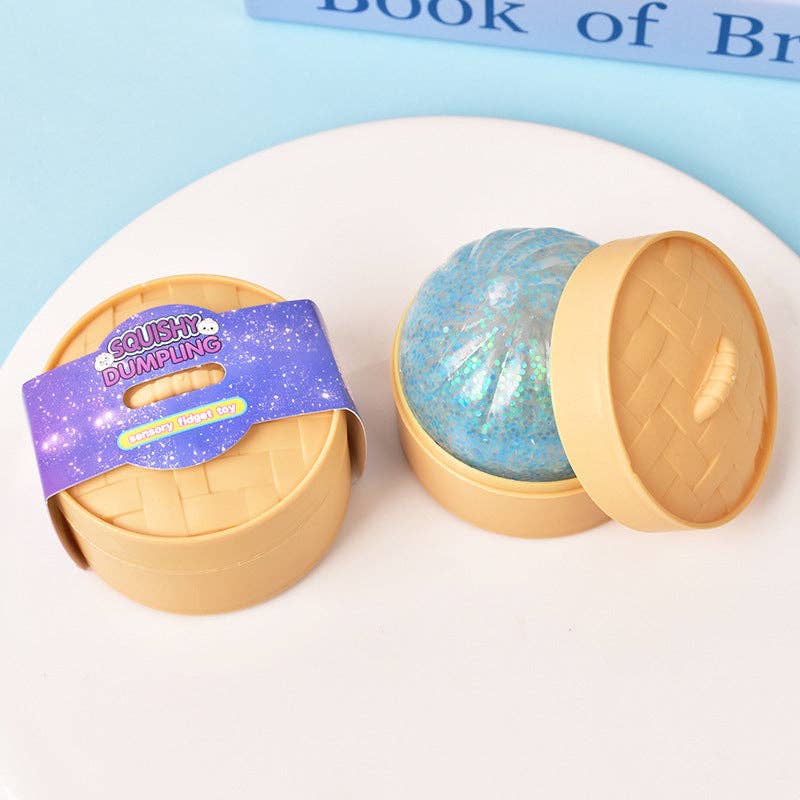 Sparkle Bead Filled Dumpling Shape Fidget Stress Toy