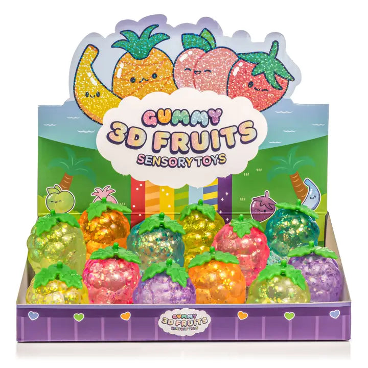 Gummy 3D Fruits Sensory Squishy Toy
