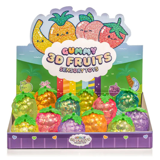 Gummy 3D Fruits Sensory Squishy Toy