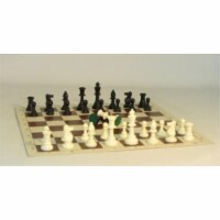 Plastic Chess Pieces 3.75" Tournament Triple Weighted Double queens