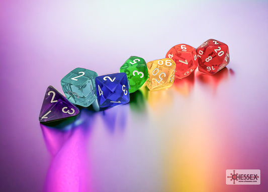 Translucent Prism Polyhedral 7-Dice Set