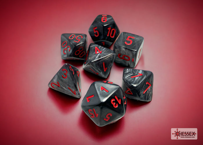 Velvet Black/Red 7-Die Set