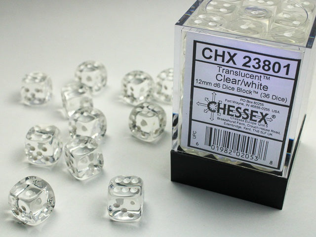 Chessex Translucent 12mm Dice Block