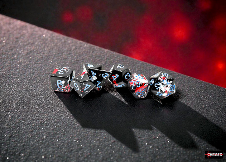 Brush Dark Side/Blue Polyhedral 7-Die Set