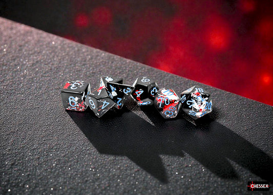 Brush Dark Side/Blue Polyhedral 7-Die Set