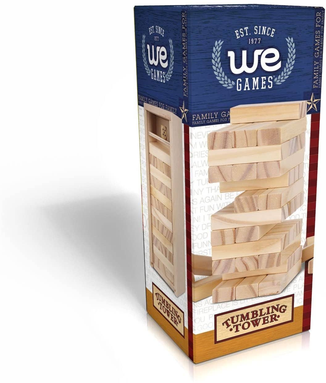 Mini Wooden Blocks Stacking Tower Game - 5.5 inches