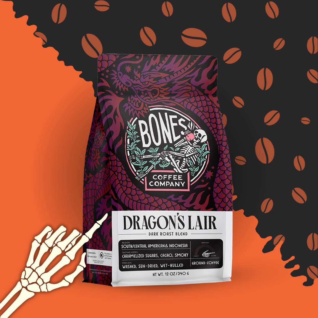 Dragon's Lair Dark Roast Coffee | 12oz |  Ground