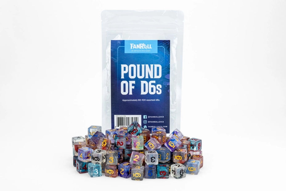 Pound of Assorted Resin D6's