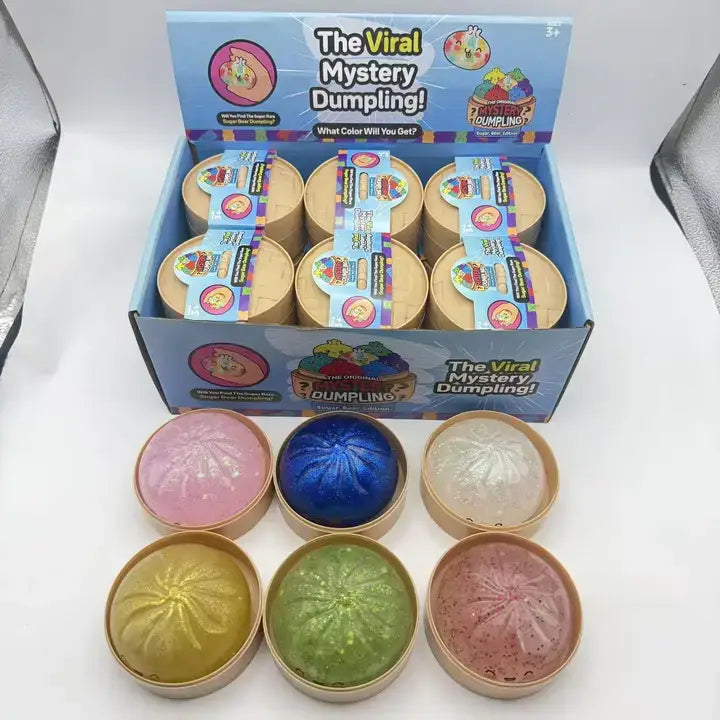 Glitter Dumpling Shape Squishy Slow Rising Stress Relief Toy