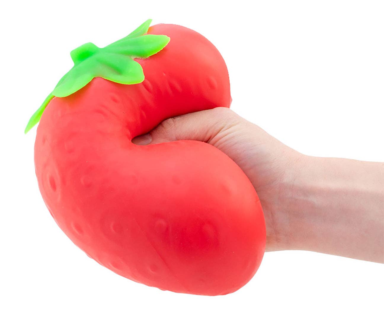 1 Jumbo Doh Filled Strawberry - Soft Stress Squishy Ball