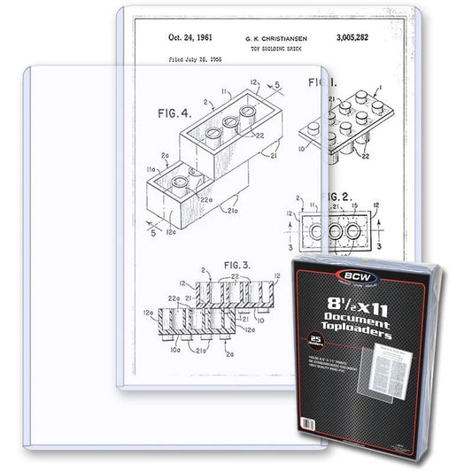 8.5x11 - Topload Holder pack of 25
