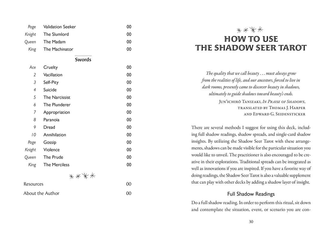 Shadow Seer Tarot by Maja D'Aoust