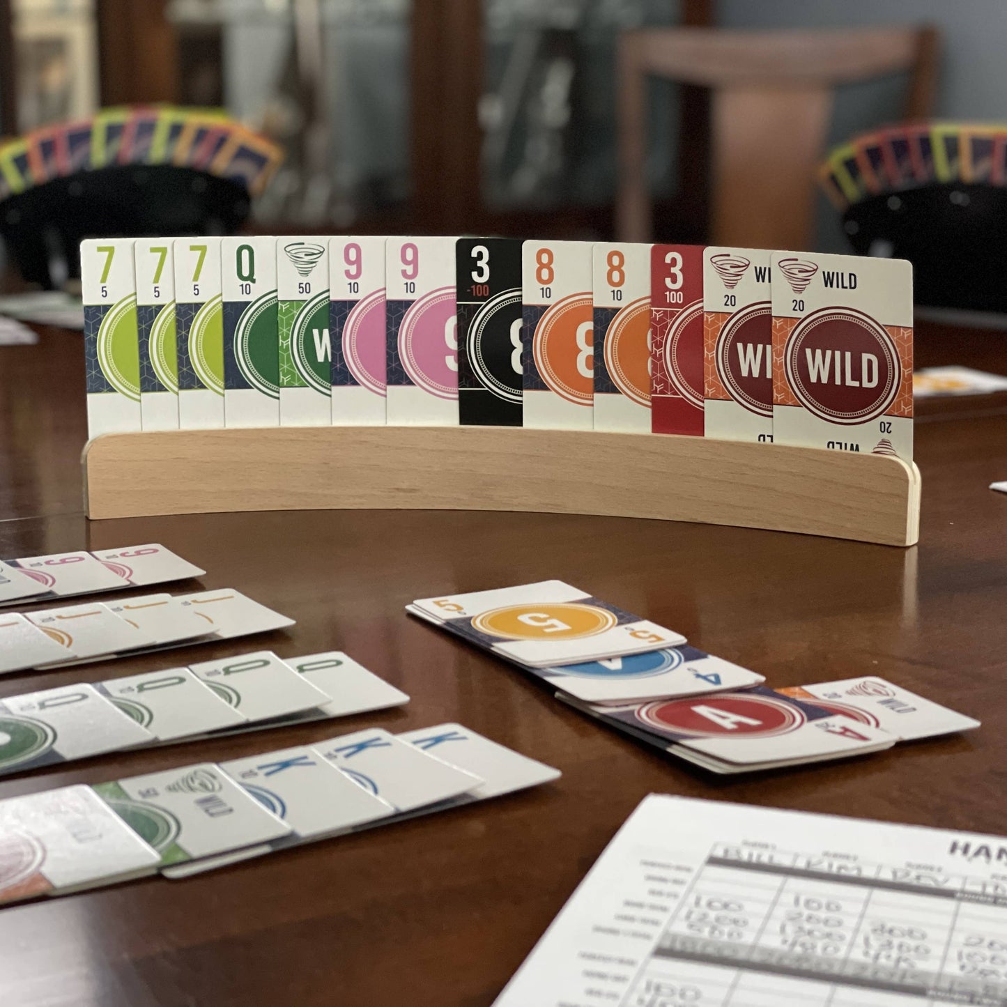 Hand & Foot Remastered Card Game 8 Players Large Print