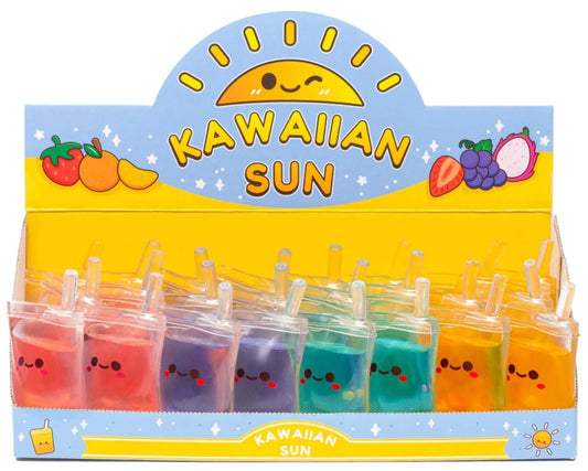 Kawaiian Sun Fruit Juice Squishy Sensory Toy