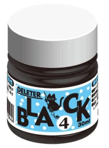 DELETER Black 4 Manga Ink - Dark & Waterproof - 30ml Bottle