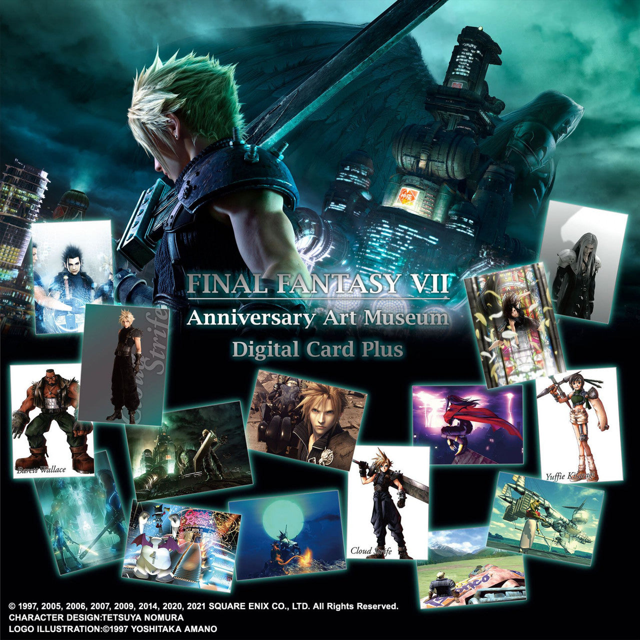 FINAL FANTASY VII ANNIVERSARY ART MUSEUM DIGITAL CARD PLUS (DISPLAY) ENGLISH VER.