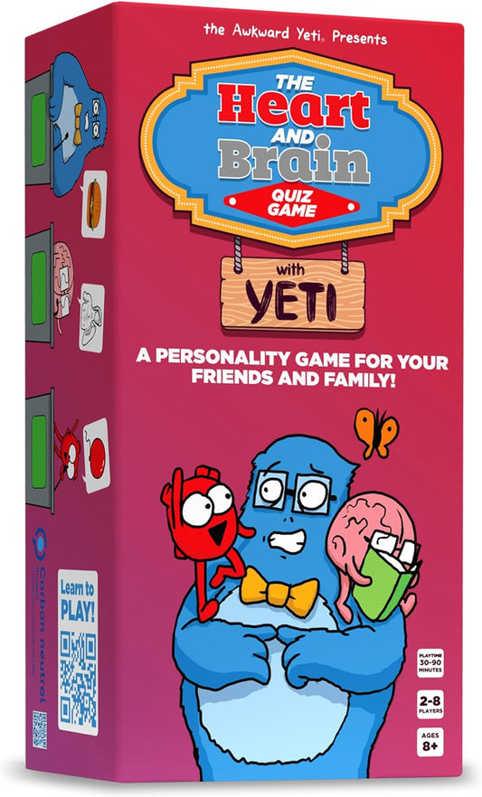 The Heart and Brain Quiz Game with Yeti