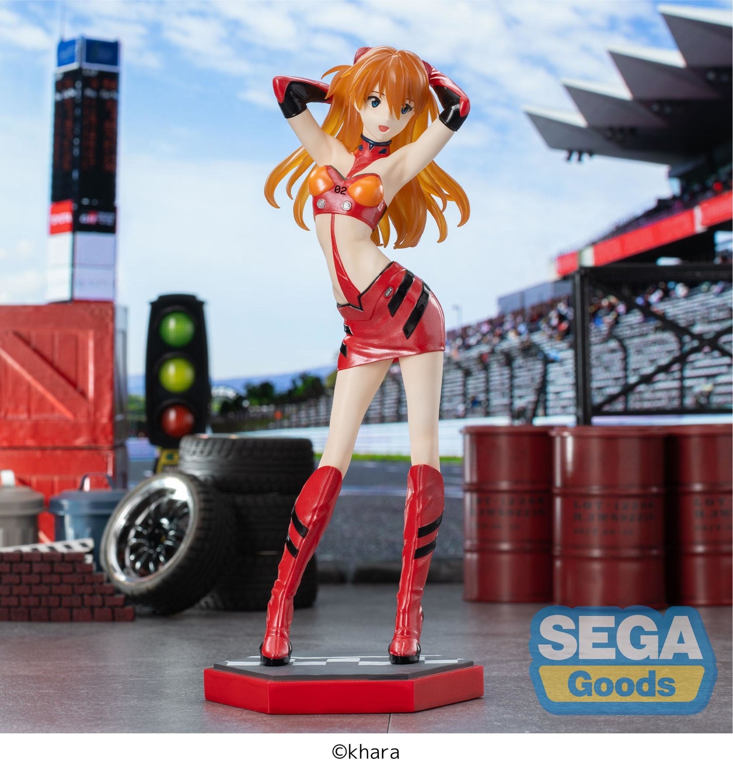 EVANGELION LUMINASTA RACING ASUKA SHIKINAMI PIT WALK FIG