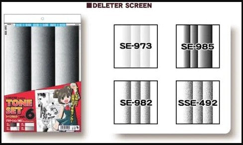 Deleter Screen Tone Set Vol.6 (4 sheets)